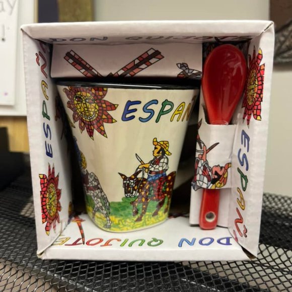Other - NWT Don Quijote Espana Cup and Spoon from Spain
